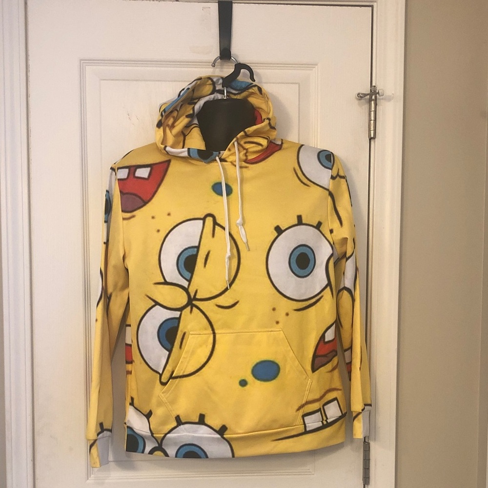 Vibrant Yellow Graphic Hoodie for Men